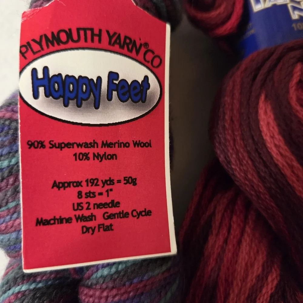 Plymouth Yarn Co. Happy Feet and Fantasy Naturale Yarn Set - Picture 2 of 8